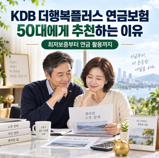 KDB 더행복플러스 연금보험, 50대에게 추천하는 이유