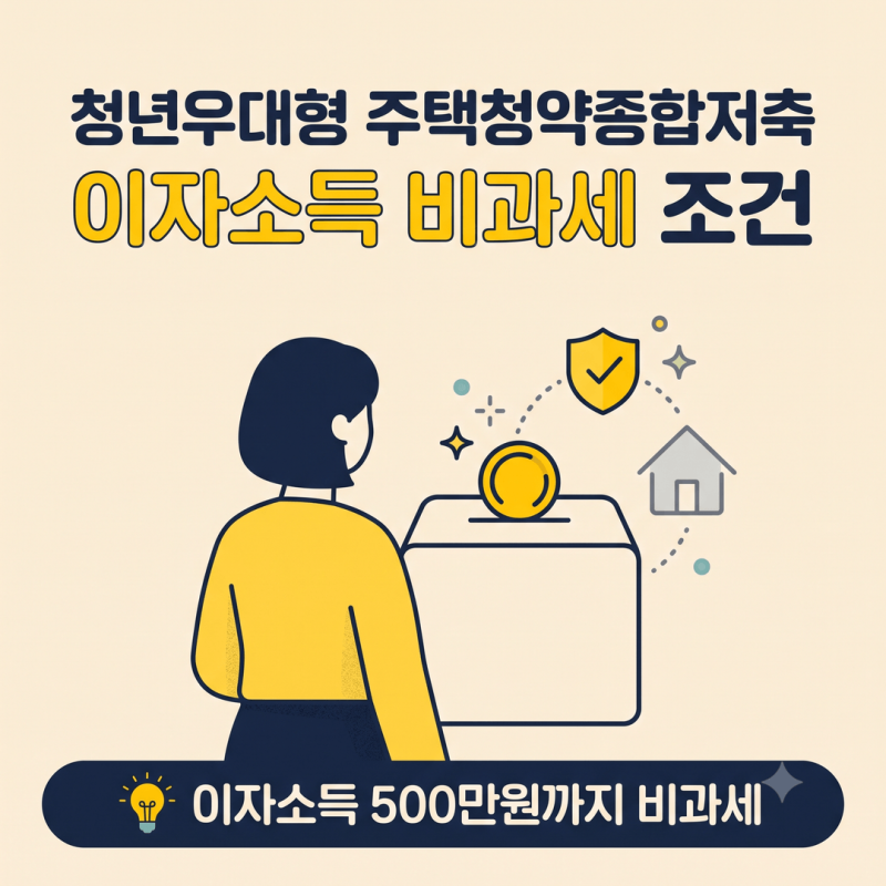 청년우대형 주택청약종합저축 이자소득 비과세 신청방법, 무주택확인서와 소득확인증명서 ....