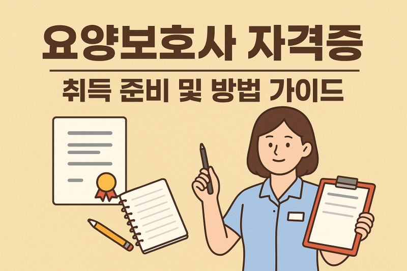 대전 요양보호사 자격증 취득방법｜교육시간·시험·국비지원까지 알아보기