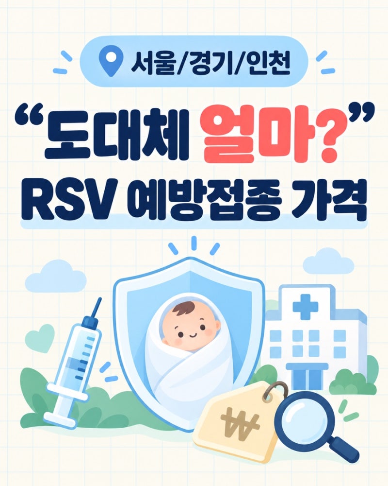 "도대체 얼마?" 서울/경기/인천 RSV 예방접종 가격