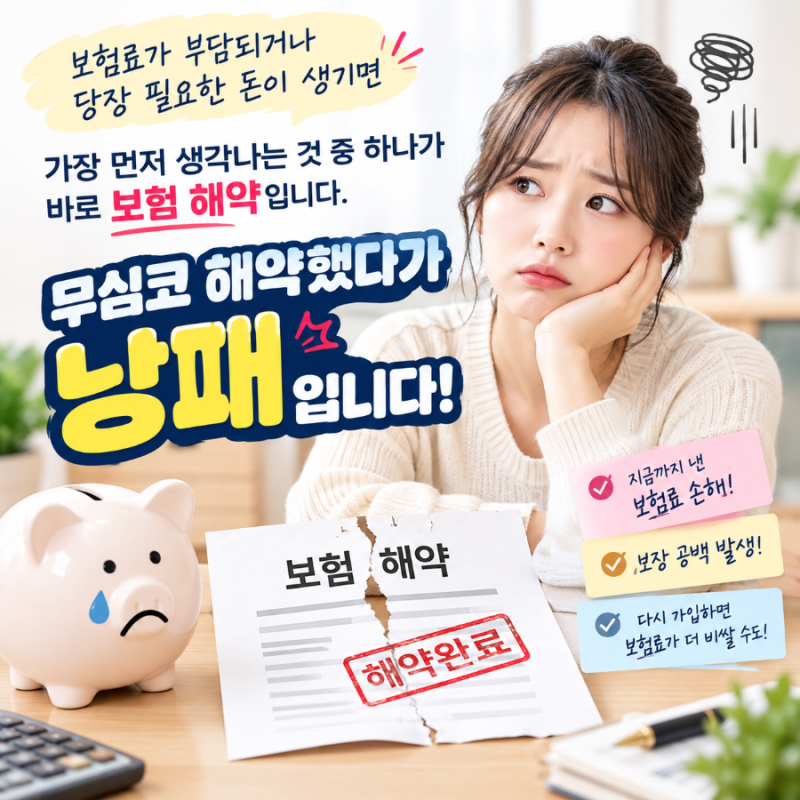 해약하면 안 되는 보험 특징 5가지｜무심코 해지하면 손해 보는 보험