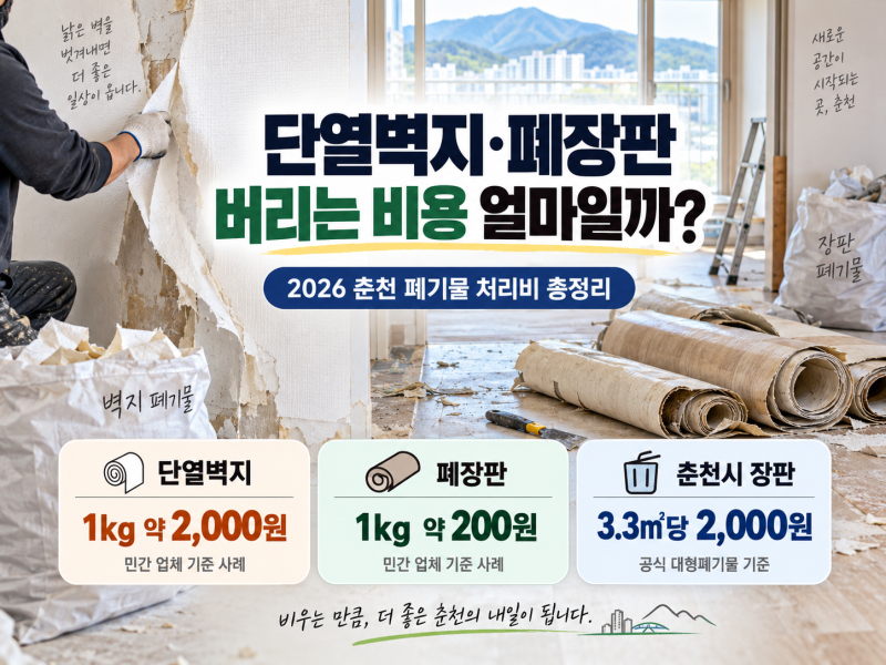단열벽지·폐장판 폐기물 처리비용, 얼마일까?