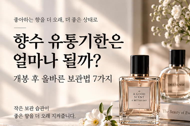 오래된 향수 사용해도 될까? 향수 유통기한부터 보관 방법까지