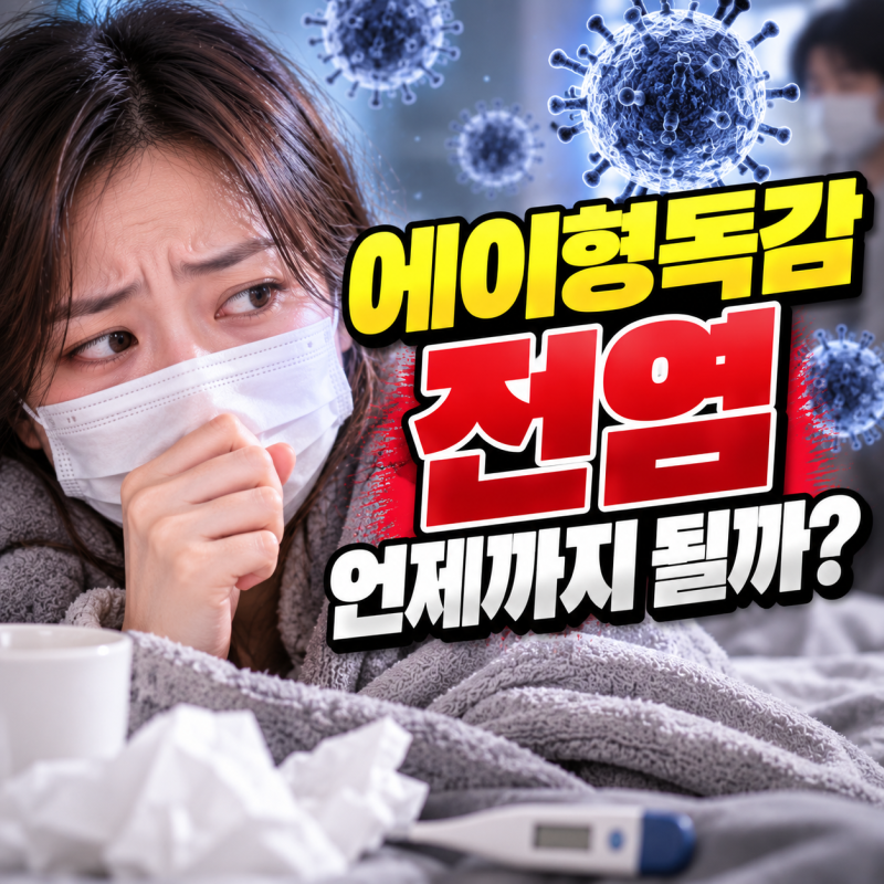 에이형독감 전염 언제까지 될까? 전염력 강한 시기와 격리기간 총정리
