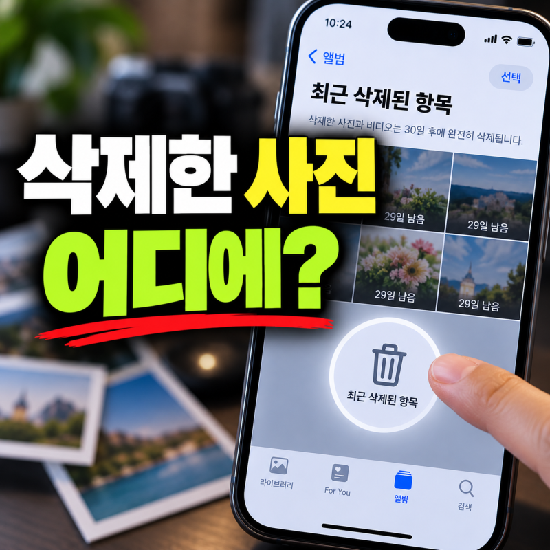 삭제한 사진 어디에 있을까? 갤럭시·아이폰 휴지통 찾는 방법