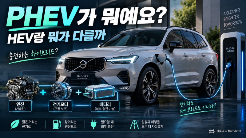 “PHEV 뜻이 뭐예요?” 하이브리드와 차이부터 추천 대상까지 쉽게 정리