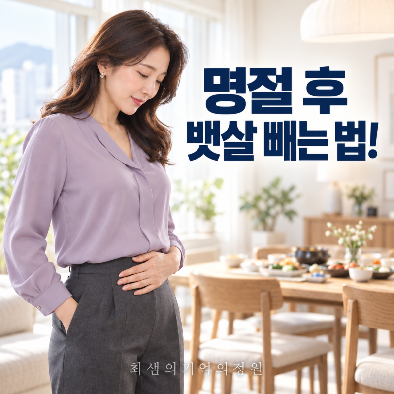 명절 후 뱃살 빼는 법!