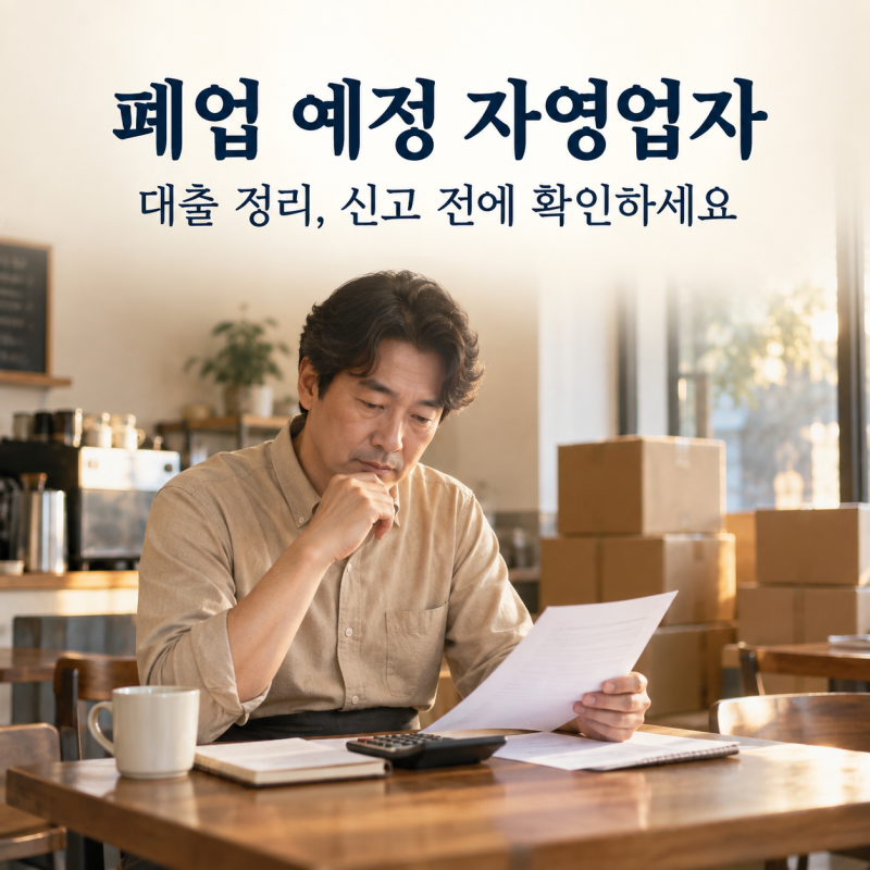 폐업하면 사업자대출 바로 갚아야 할까? 대출 종류별 정리