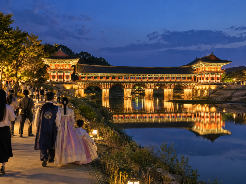 경주 국가유산야행 BEST 8, 블랙이글스·미스터 두들·최태성·LED 드론쇼·월정교 총정리