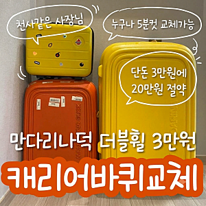 캐리어 바퀴 교체 비용 | 만다리나덕 내돈내산 셀프 교체 후기