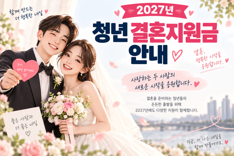 [27년 결혼준비] 2027년 결혼·임신·출산 지원금 총정리 (예비신랑 필독 혜택)