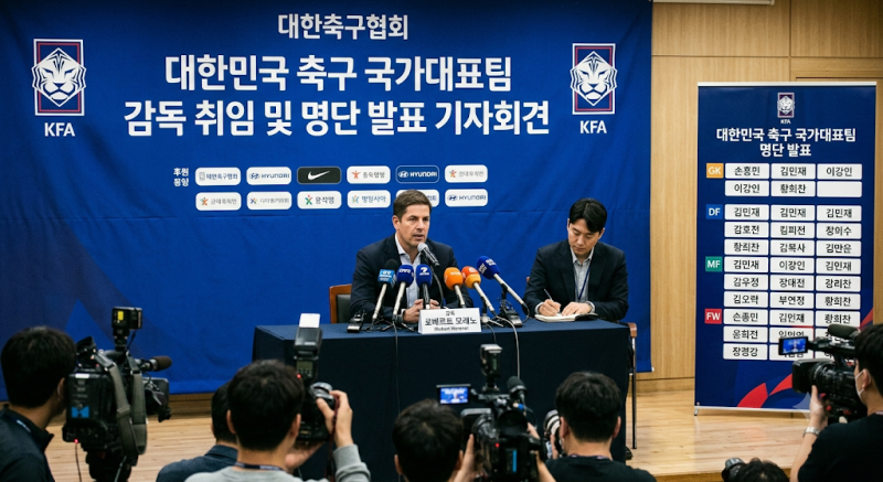 모레노호 1기 출범! 취임 기자회견 핵심 내용 & 9~10월 A매치 30인 대표팀 명단 총정리