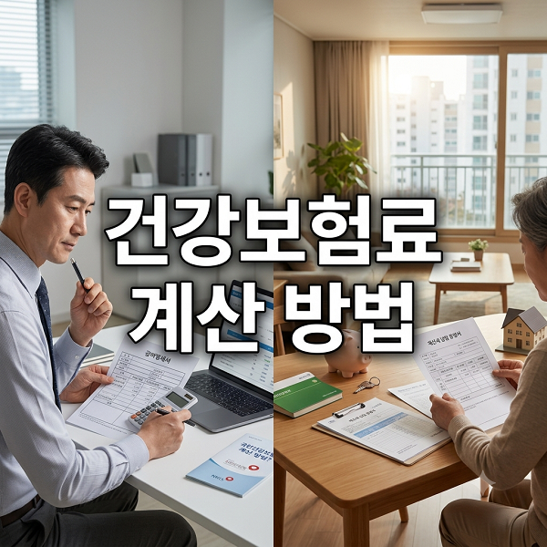 건강보험료 계산 방법, 직장가입자와 지역가입자는 어떻게 다를까?