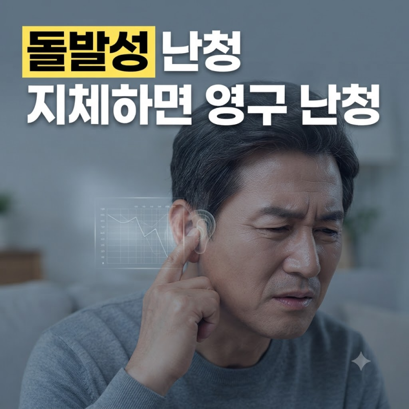 지체하면 영구 난청? 갑자기 귀가 안 들릴 때 의심해야 할 돌발성 난청 골든타임과 초기증상