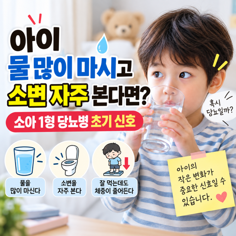 소아 1형 당뇨병, 조기 발견이 중요합니다…아이에게 이런 증상 보이면 꼭 체크하세요