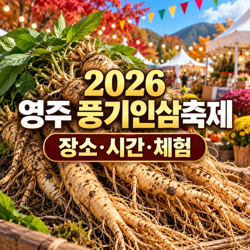 2026 영주 풍기인삼축제 장소·시간·체험 프로그램 안내