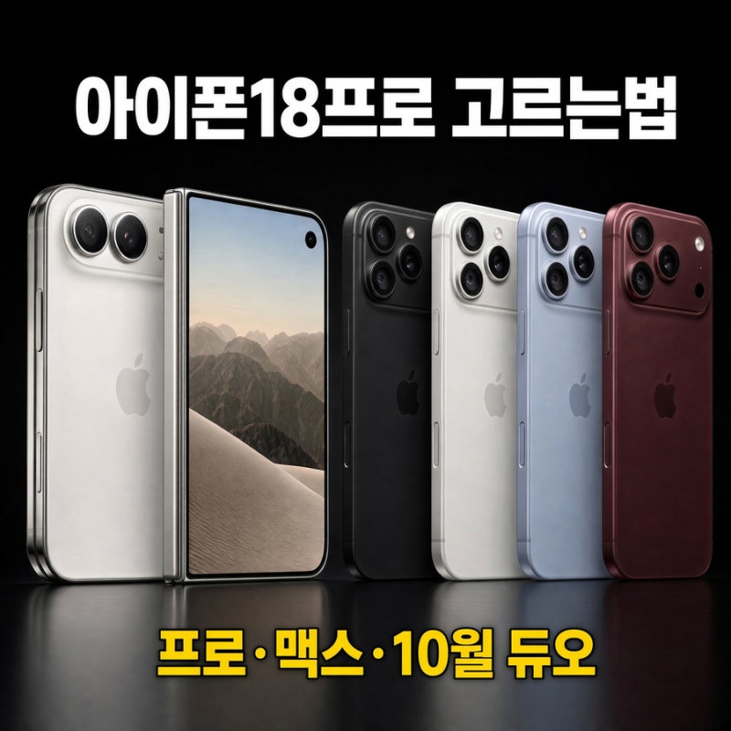 아이폰18 고르는법 | 프로·맥스·10월 듀오