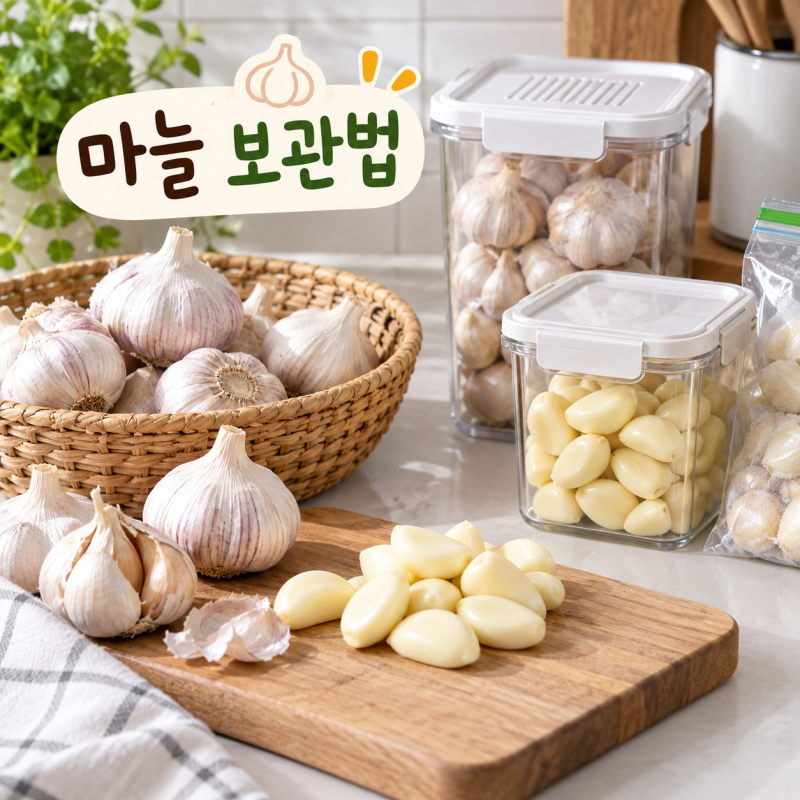 ‘며칠 만에 말랑해진다면’ 마늘 냉장·냉동 보관법 깐마늘과 통마늘 오래 보관하는 방법