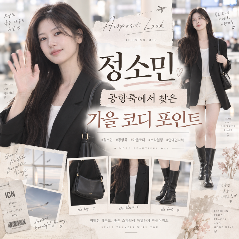 정소민 공항룩, 왜 이렇게 예뻐 보일까? 코디 포인트와 가방 정보