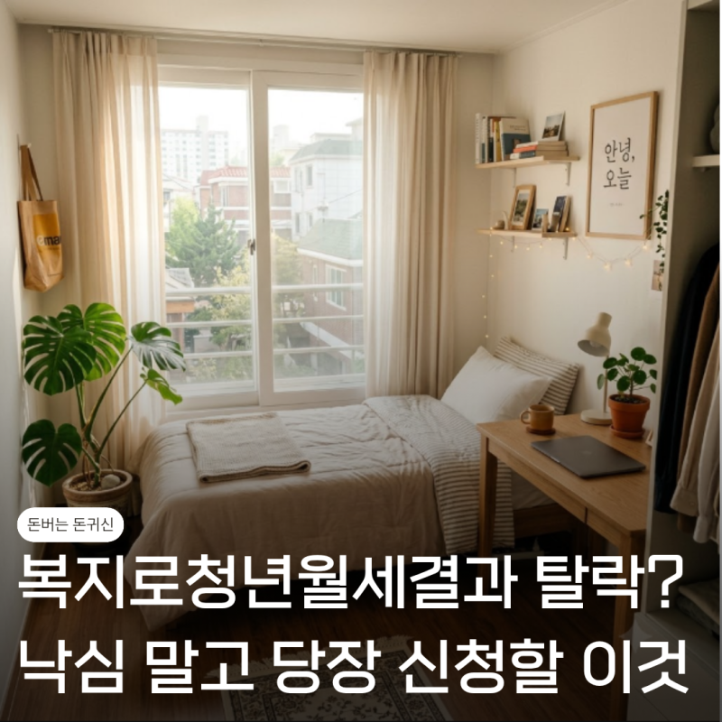 복지로청년월세결과 탈락? 낙심하지 말고 당장 신청해야할 이것