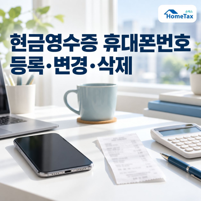 홈택스 현금영수증 휴대폰번호 등록 방법, 변경·삭제까지 알아보기