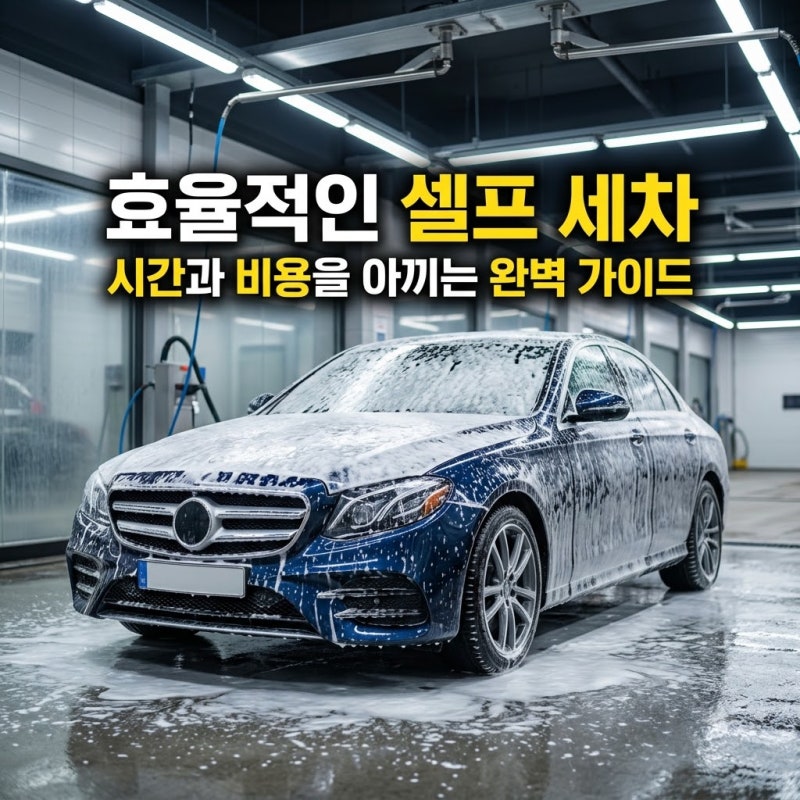 시간과 비용을 아끼는 가장 효율적인 셀프 세차 방법 가이드