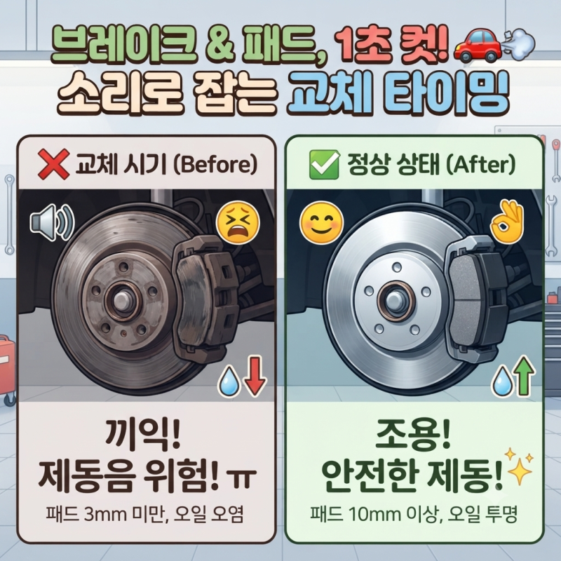 브레이크 오일과 패드 마모 상태 셀프 점검 : 제동음으로 알아보는 교체 시기