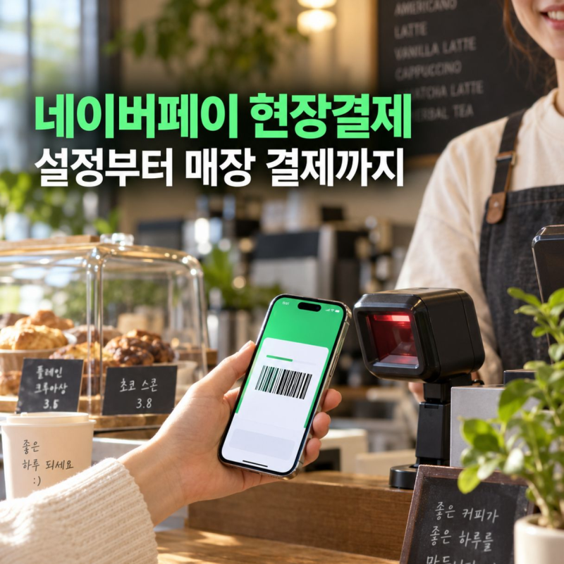 네이버페이 현장결제 설정하고 매장에서 결제하는 방법