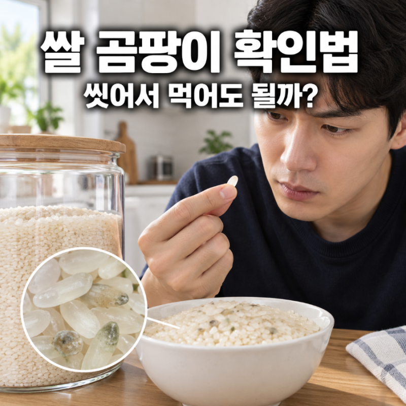 쌀 곰팡이 확인법 색깔 냄새 이상하면 먹어도 될까?