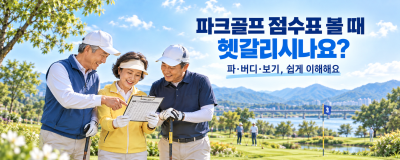 파크골프 점수표 볼 때 헷갈리나요? 파·버디·보기 쉽게 이해하기