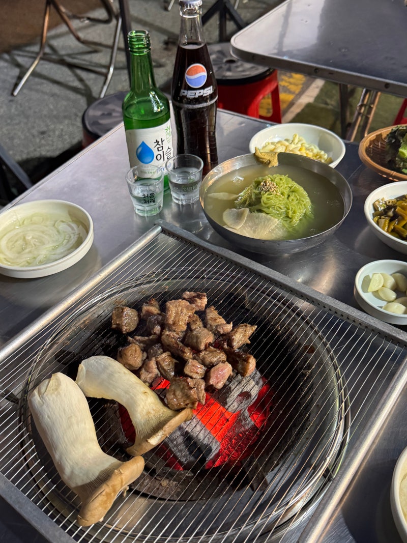종로5가 맛집 노포 분위기 동대문 야장 돼지갈비, 평원숯불갈비