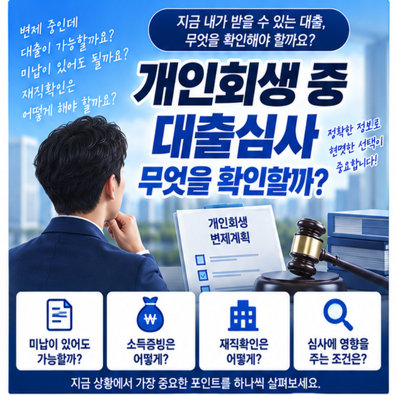 오케이저축은행 개인회생 중 대출심사 미납 2회와 재직 5개월이면 무엇을 확인할까?