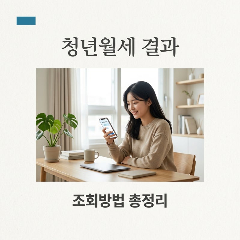 복지로 청년월세 결과 조회 방법과 상태별 의미 총정리