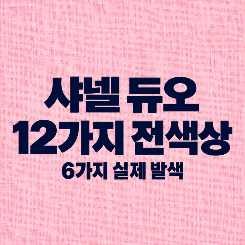 샤넬 르 루쥬 듀오 전색상 12가지｜직접 발색해본 6가지 컬러와 재고