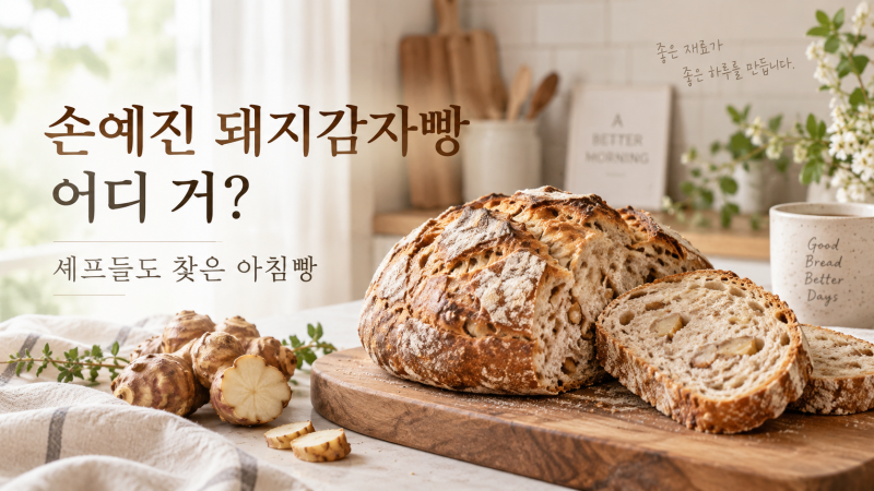 냉부 손예진 돼지감자빵 어디 거? 프레시오늘 깜빠뉴가 주목받는 이유