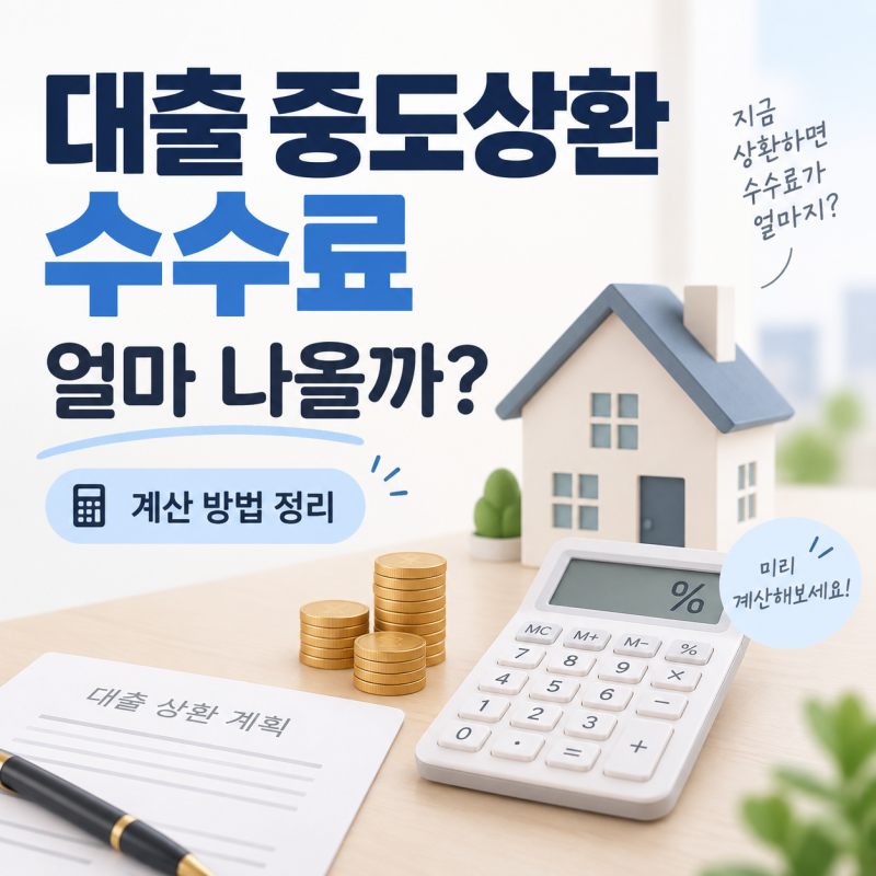 대출 3년 지나면 수수료 0원?｜중도상환수수료 핵심 정리