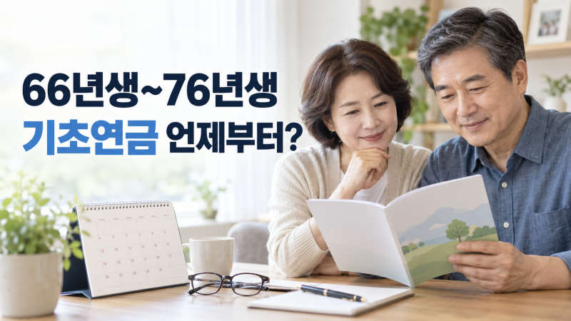 66년생 기초연금 곧 받을 수 있을까? 76년생까지 수급자격 확인