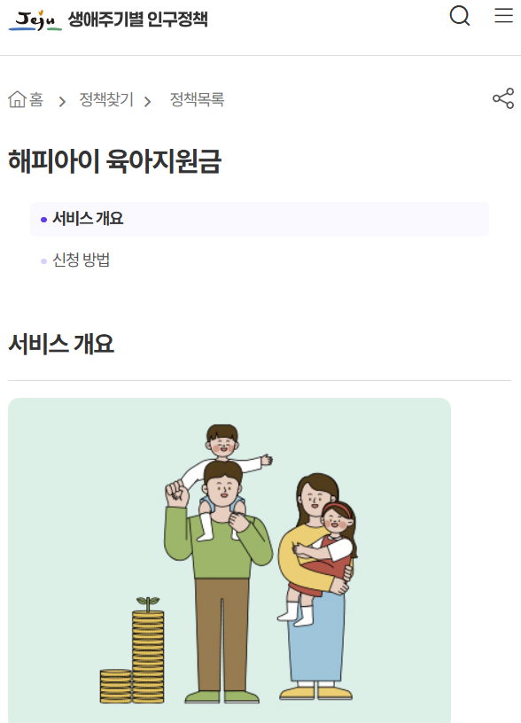 2026 제주 출산 양육 지원금 신청 조건과 순서