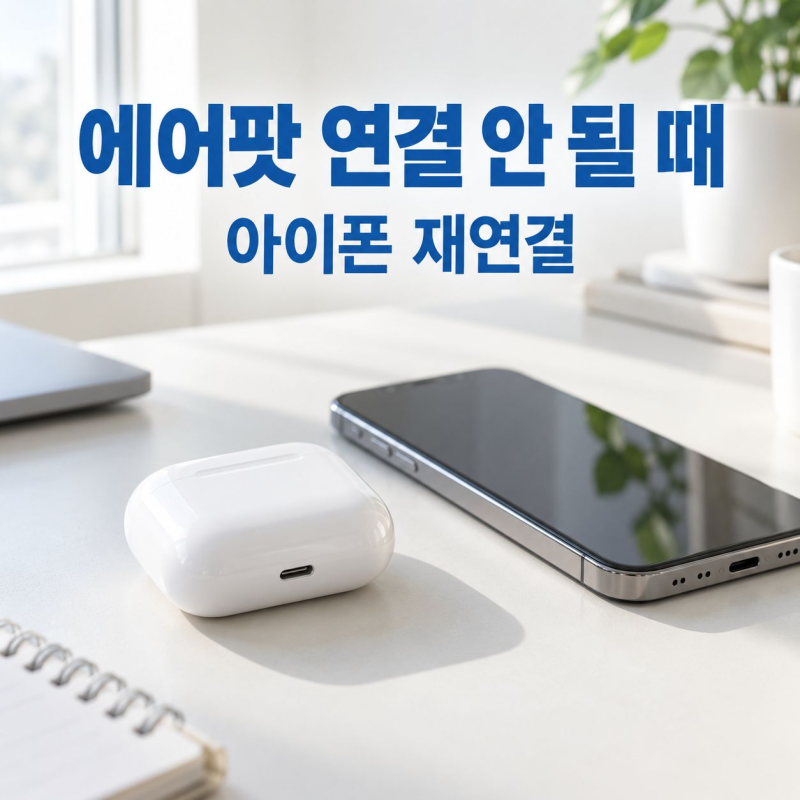 에어팟 연결 안될 때 해결 방법, 아이폰 블루투스 다시 연결하기