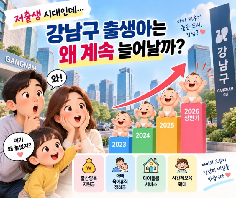 저출생 시대인데…강남구 출생아는 왜 계속 늘어날까?