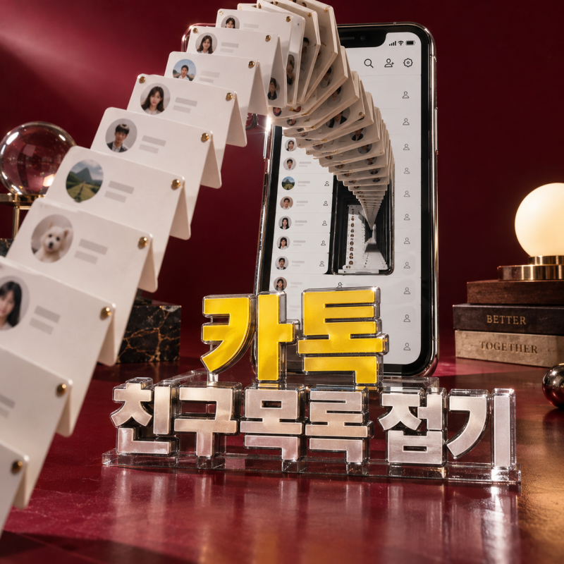 차단·숨김과 완전히 다르다 카톡 친구목록 '접기' 누르면 생기는 일