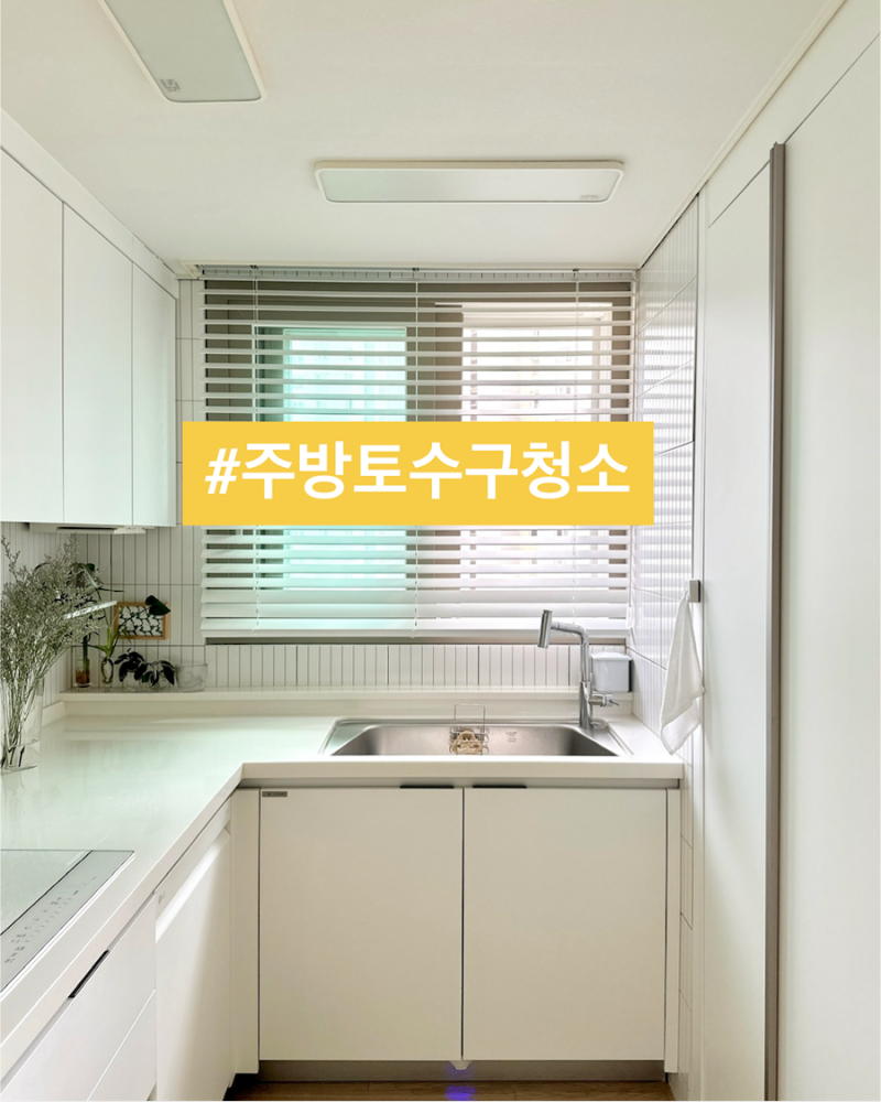 (의외로 놓치는) 주방 수전 토수구 청소했어요.