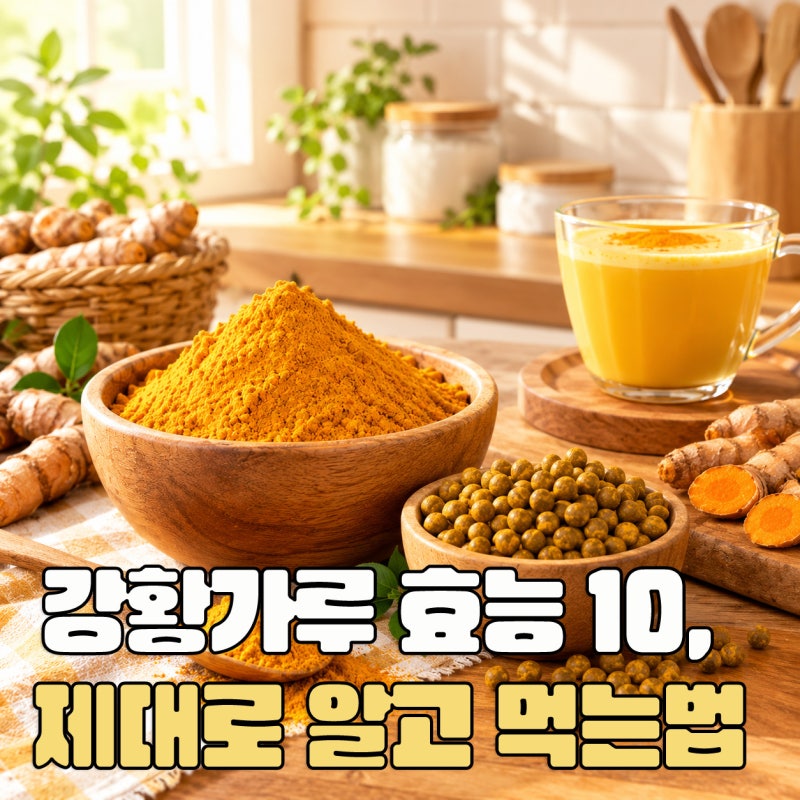 강황가루 효능 10가지, 제대로 알고 먹는법