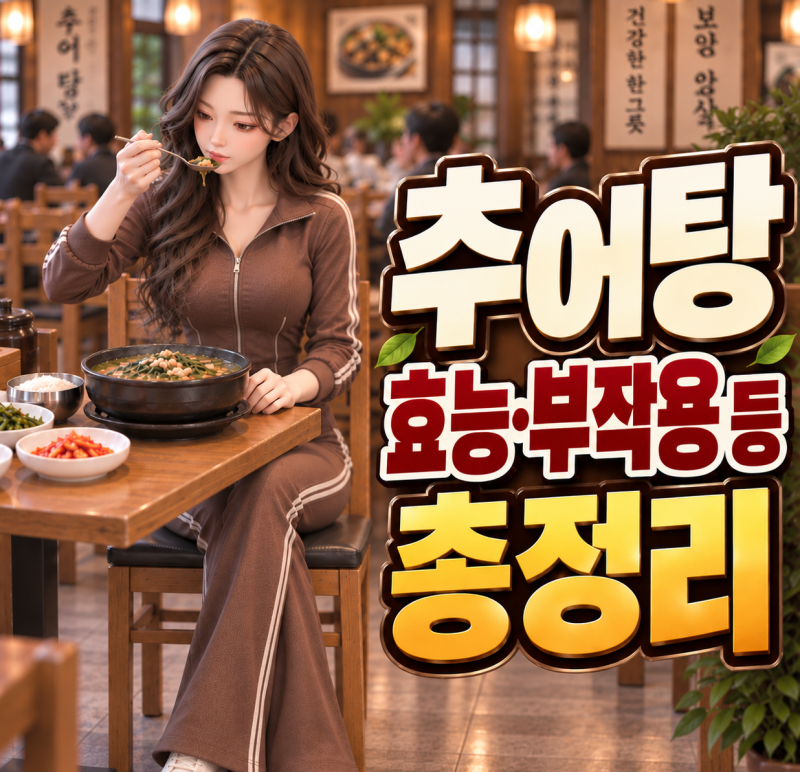 추어탕 몸보신에 좋다는데... 매일 먹어도 될까? 효능·칼로리·부작용까지
