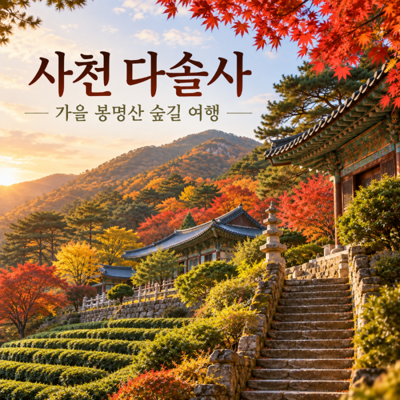 경상남도 사천 가볼만한곳 다솔사 | 가을 봉명산 숲길과 천년고찰을 걷는 여행