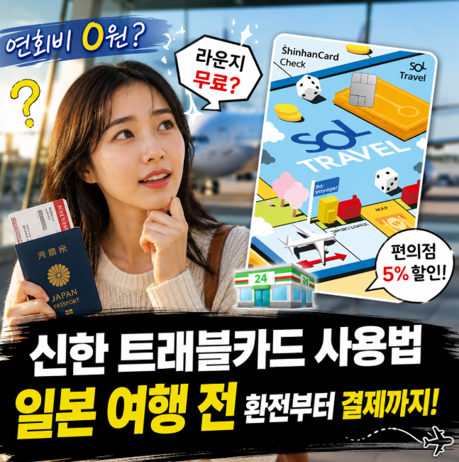 신한 트래블카드 사용법 일본 여행 전 환전부터 결제까지