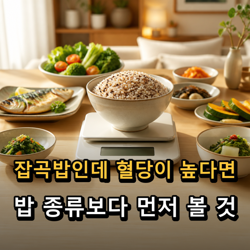 당뇨에 좋은 음식, 잡곡밥인데 혈당 높다면 뭘 먼저 줄일까?