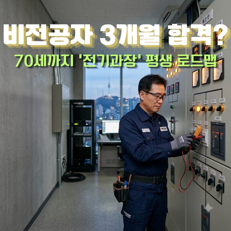 2026 전기기능사 비전공자 3개월 합격 가능할까? 은퇴 후 70세까지 전기과장 되는 특급 로드맵