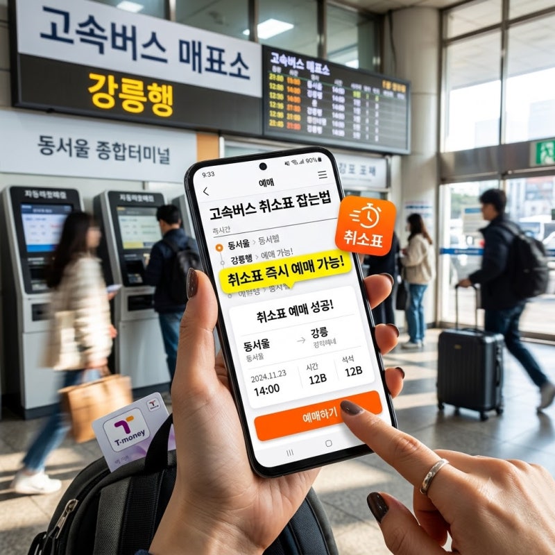 추석버스표 매진이어도 기회있다! 고속버스 취소표 잡는법