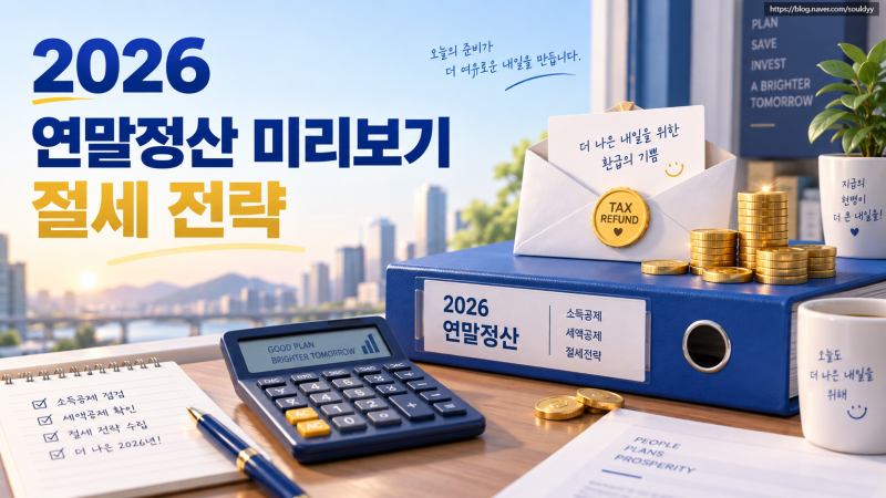 2026 연말정산 미리보기 홈택스 조회 및 신용카드 체크카드 황금비율 절세 꿀팁
